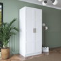 Hanah Home Armario Blanco con Estanterías